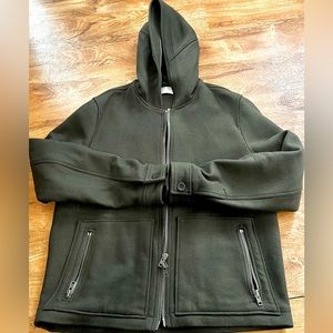 Vince hooded wool blend coat